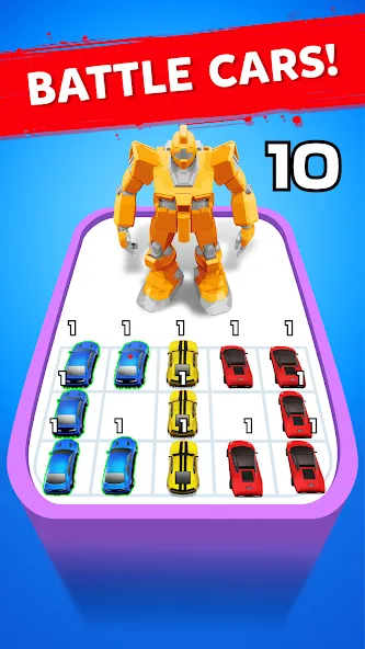 Robot Merge Master: Car Games (Мерж Батл Кар)  [МОД Меню] Screenshot 2