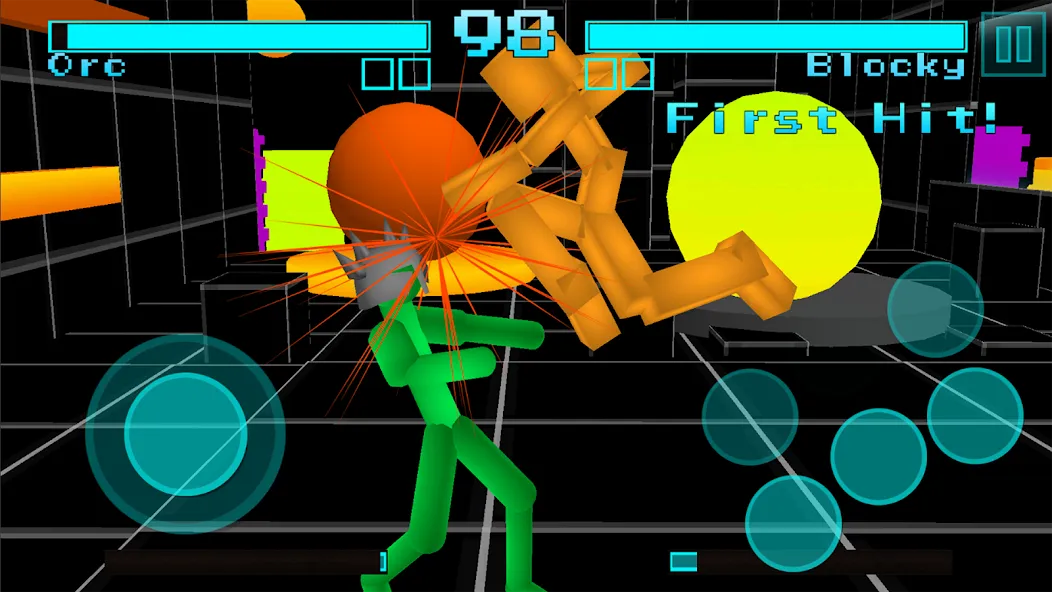 Stickman Fighting Neon Warrior  [МОД Много монет] Screenshot 3