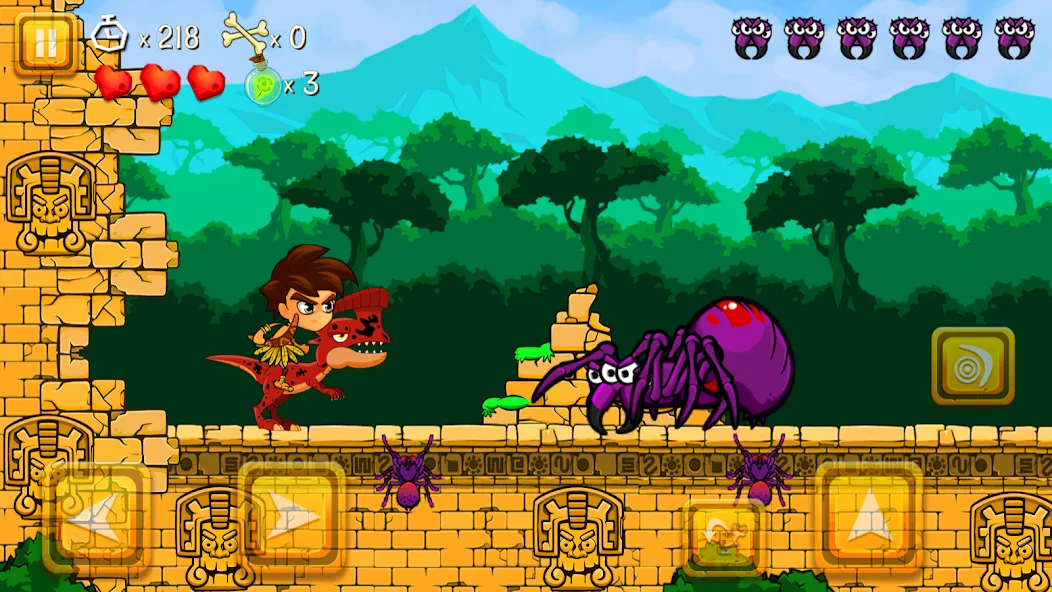 Super Warrior Dino Adventures (Супер Воин Дино Приключения)  [МОД Mega Pack] Screenshot 5