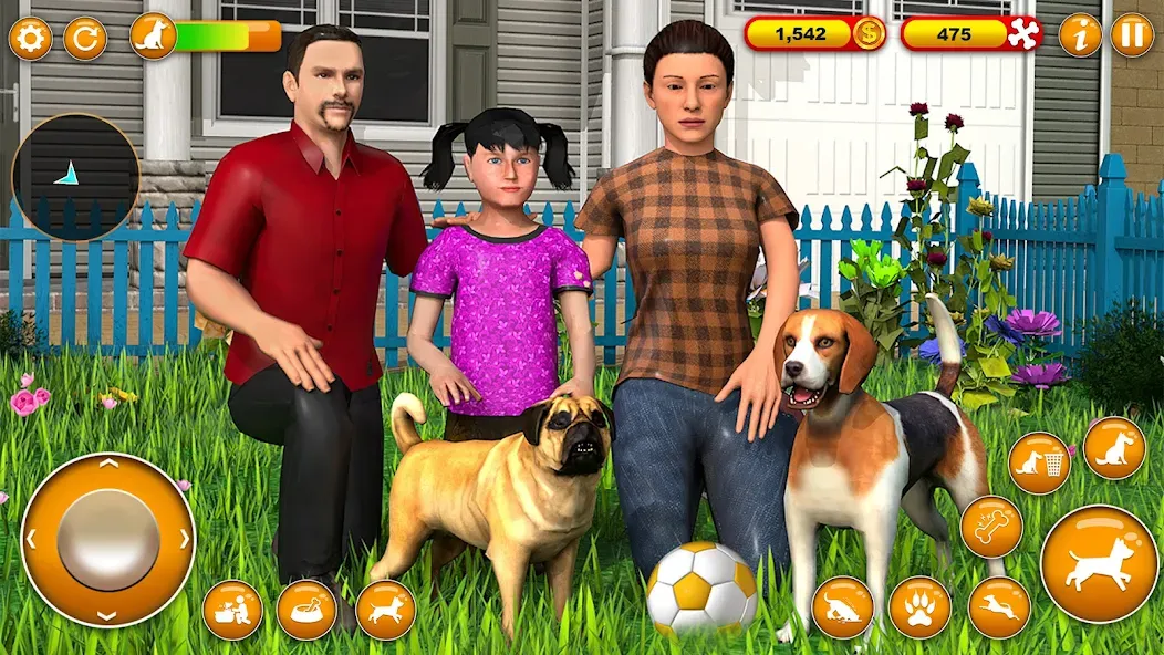 Pet Dog Family Adventure Games  [МОД Много денег] Screenshot 1