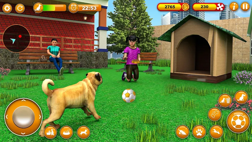 Pet Dog Family Adventure Games  [МОД Много денег] Screenshot 2