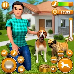 Взлом Pet Dog Family Adventure Games  [МОД Много денег] - последняя версия apk на Андроид