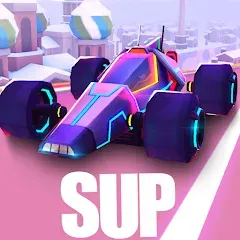 Скачать взломанную SUP Multiplayer Racing Games (СУП Мультиплеер Рейсинг)  [МОД Много денег] - полная версия apk на Андроид