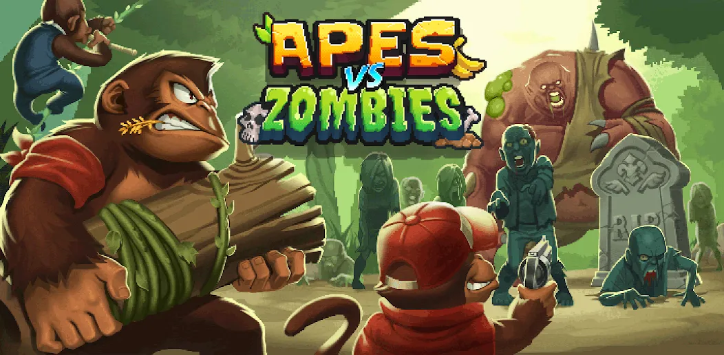 Apes vs. Zombies  [МОД Unlocked] Screenshot 1