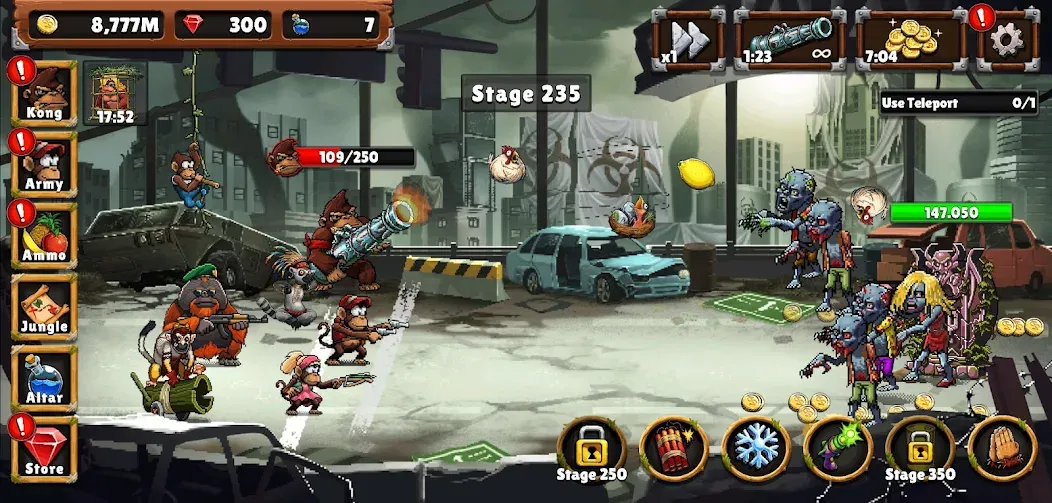 Apes vs. Zombies  [МОД Unlocked] Screenshot 3