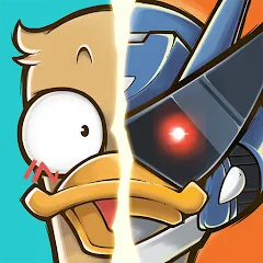 Взломанная Merge Duck 2: Idle RPG (Мердж Дак 2)  [МОД Много монет] - полная версия apk на Андроид