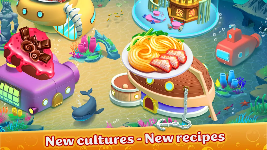 Cooking Aquarium - A Star Chef (Кукинг Аквариум)  [МОД Меню] Screenshot 5