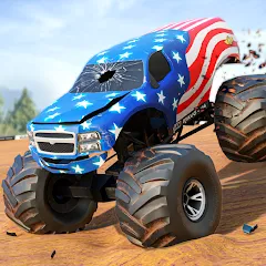 Взлом Fearless US Monster Truck Game (Фирлесс ЮЭС Монстер Трак Гейм)  [МОД Unlimited Money] - стабильная версия apk на Андроид