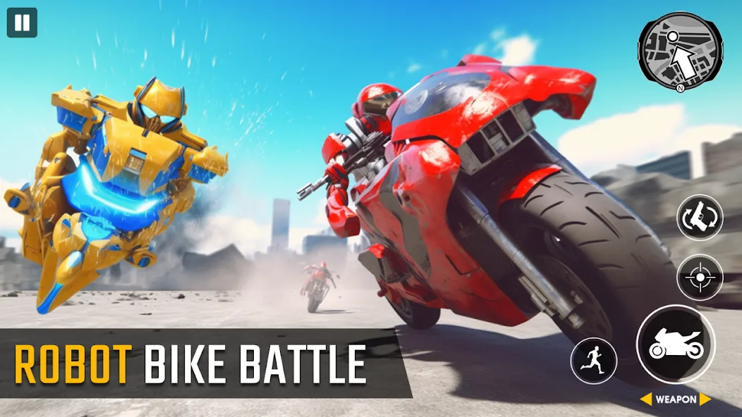 Real Robot Bike Transform Game  [МОД Mega Pack] Screenshot 5