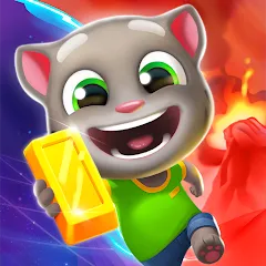 Скачать взлом Talking Tom Time Rush  [МОД Unlimited Money] - последняя версия apk на Андроид