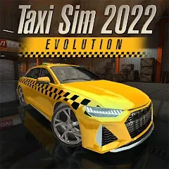 Скачать взломанную Taxi Sim 2022 Evolution (Такси Сим 2020)  [МОД Много монет] - последняя версия apk на Андроид