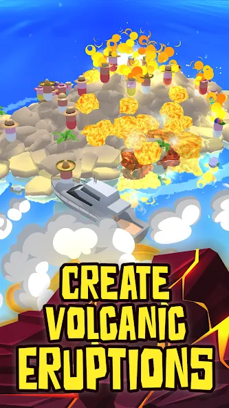 Volcano Island - Sim Game (Вулканический остров)  [МОД Бесконечные монеты] Screenshot 5