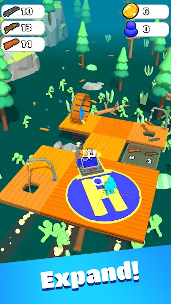 Zombie Raft (Зомби Рафт)  [МОД Много монет] Screenshot 5