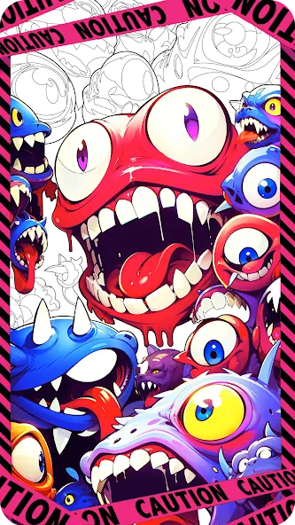 Dark Fantasy Coloring Games  [МОД Unlimited Money] Screenshot 1