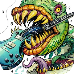 Взлом Dark Fantasy Coloring Games  [МОД Unlimited Money] - стабильная версия apk на Андроид