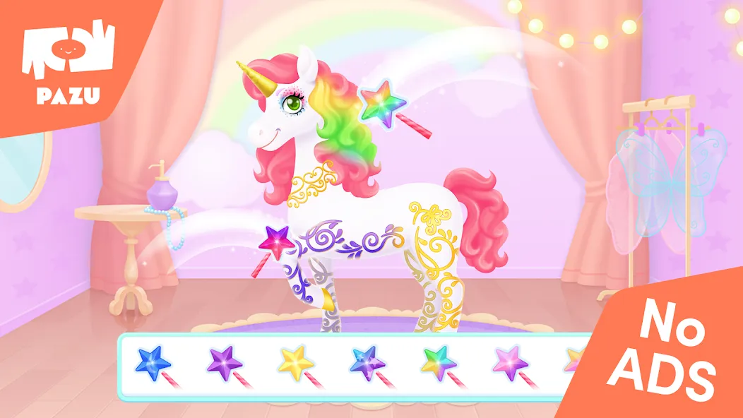 My Unicorn dress up for kids  [МОД Много монет] Screenshot 2