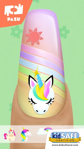 Girls Nail Salon - Kids Games  [МОД Все открыто] Screenshot 1