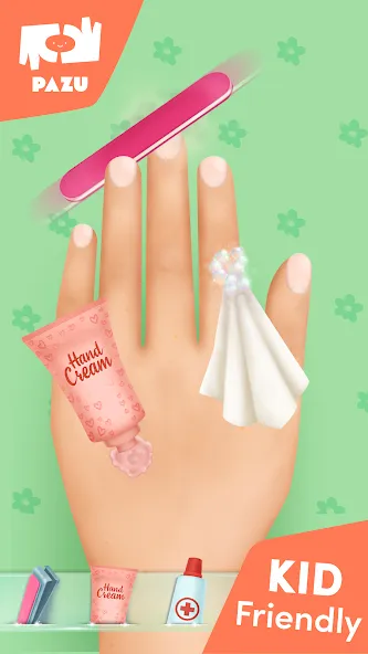 Girls Nail Salon - Kids Games  [МОД Все открыто] Screenshot 3