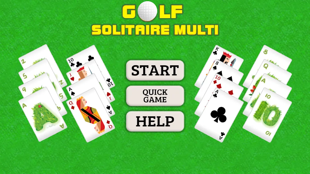 Golf Solitaire Multi CardsGame (Гольф Солитер Мульти КардсГейм)  [МОД Menu] Screenshot 1