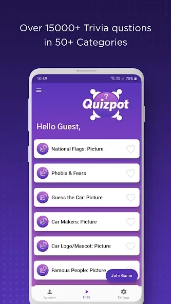 QuizPot: Group GK Quiz Trivia (КвизПот)  [МОД Unlocked] Screenshot 2