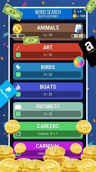 Make Money: Word Search (Мейк Мани)  [МОД Menu] Screenshot 1