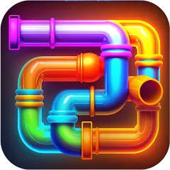 Скачать взломанную Pipe Puzzle Connect (Пайп Пазл Коннект)  [МОД Много денег] - полная версия apk на Андроид