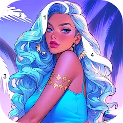 Взлом Paint Color: Color by number  [МОД Unlimited Money] - стабильная версия apk на Андроид