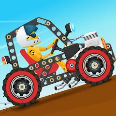 Взломанная Car Builder & Racing for Kids  [МОД Mega Pack] - последняя версия apk на Андроид