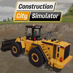 Взломанная Construction City Simulator (Конструкция Сити Симулятор)  [МОД Все открыто] - последняя версия apk на Андроид