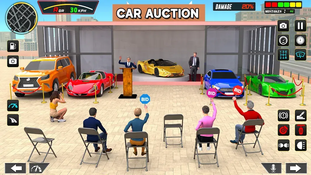 Car Dealership Car Saler (Драйвинг Скул Сити Кар Геймс)  [МОД Menu] Screenshot 2