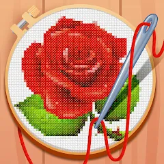 Взлом Cross-Stitch: Coloring Book (Кросс)  [МОД Бесконечные деньги] - последняя версия apk на Андроид