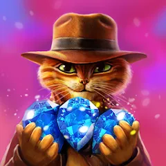 Скачать взлом Indy Cat: Match 3 Adventure  [МОД Много денег] - полная версия apk на Андроид