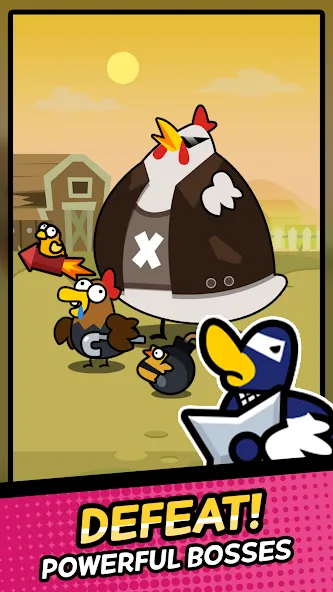 Duck vs Chicken : Idle Defense (Дак против Чикен)  [МОД Бесконечные деньги] Screenshot 4