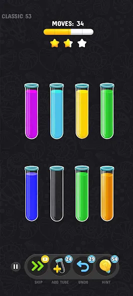 Color Water Sort Puzzle Games (Цветные игры сортировки воды)  [МОД Много монет] Screenshot 2