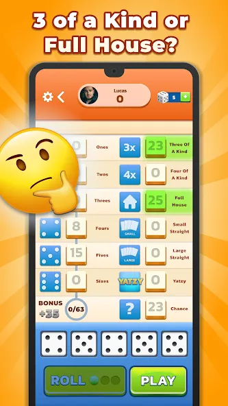 Yatzy - Fun Classic Dice Game (Ятзи)  [МОД Бесконечные монеты] Screenshot 4