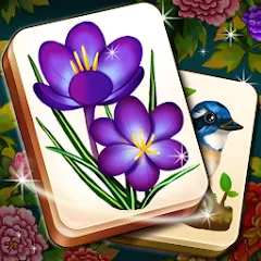 Взлом Mahjong Blossom Solitaire  [МОД Много денег] - стабильная версия apk на Андроид