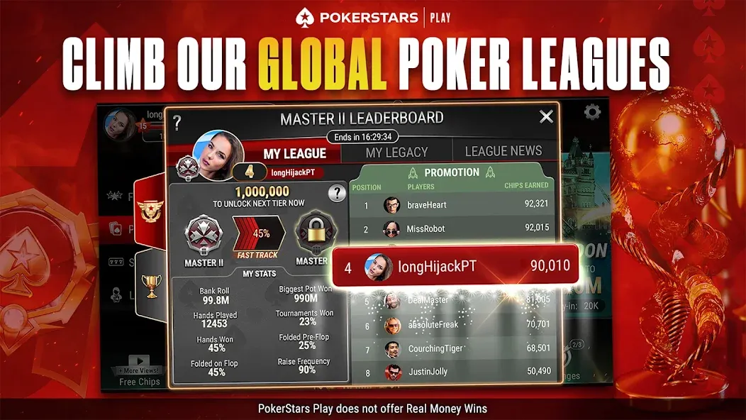 PokerStars Play: Texas Hold'em (ПокерСтарс Плей)  [МОД Меню] Screenshot 2