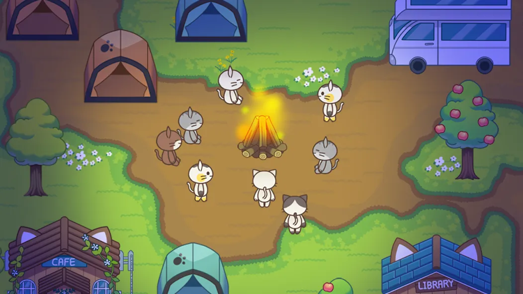 Cat Forest - Healing Camp  [МОД Unlimited Money] Screenshot 5