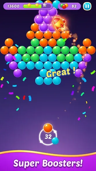 Bubble Shooter Gem Puzzle Pop (Бабл Шутер Драгоценный камень)  [МОД Mega Pack] Screenshot 2