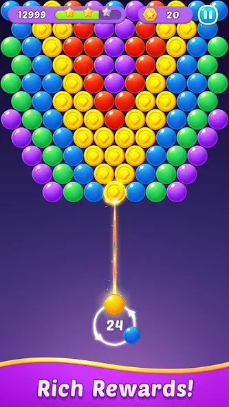 Bubble Shooter Gem Puzzle Pop (Бабл Шутер Драгоценный камень)  [МОД Mega Pack] Screenshot 5