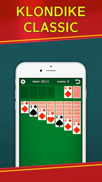 Classic Solitaire Klondike  [МОД Все открыто] Screenshot 1