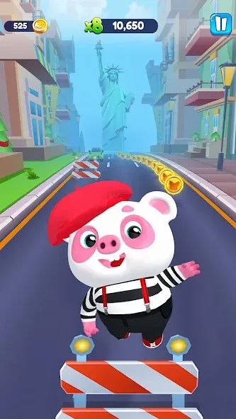 Piggy Panda Run: Fun Game  [МОД Все открыто] Screenshot 2