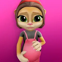 Взломанная Pregnant Talking Cat Emma  [МОД Unlimited Money] - полная версия apk на Андроид