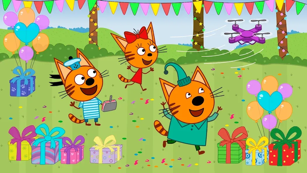 Kid-E-Cats: Kids birthday  [МОД Unlocked] Screenshot 3