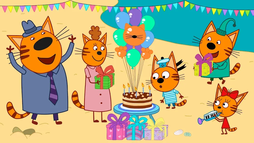 Kid-E-Cats: Kids birthday  [МОД Unlocked] Screenshot 5