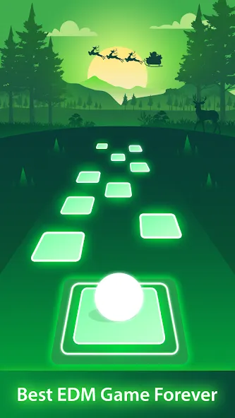 Magic Ball Tiles Hop Music Run (Меджик Бол Тайлз Хоп Мьюзик Ран)  [МОД Много монет] Screenshot 1