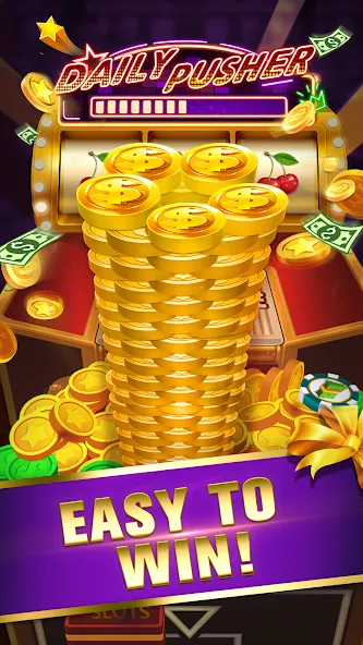 Daily Pusher Slots 777 (Дейли Пушер Слотс 777)  [МОД Бесконечные монеты] Screenshot 1