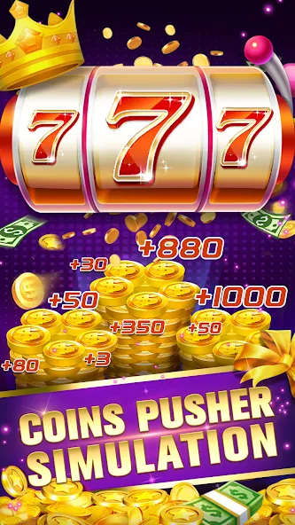 Daily Pusher Slots 777 (Дейли Пушер Слотс 777)  [МОД Бесконечные монеты] Screenshot 2