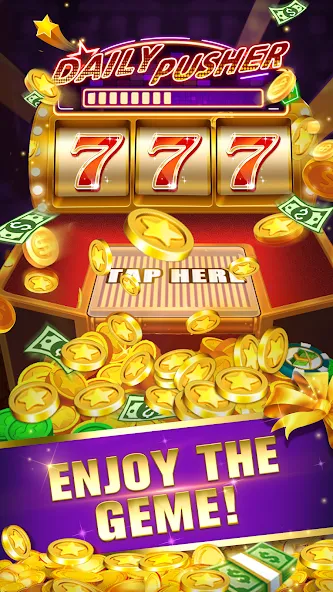 Daily Pusher Slots 777 (Дейли Пушер Слотс 777)  [МОД Бесконечные монеты] Screenshot 3