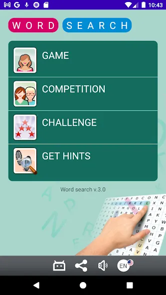 Word search (Сопа де летрас)  [МОД Много монет] Screenshot 1